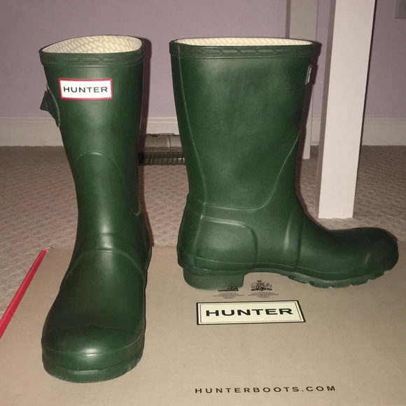 Hunter Shoes - Hunter Boots- Original Short- Green
